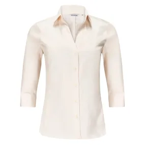 3/4 Sleeve Cotton Blouse - Ivory