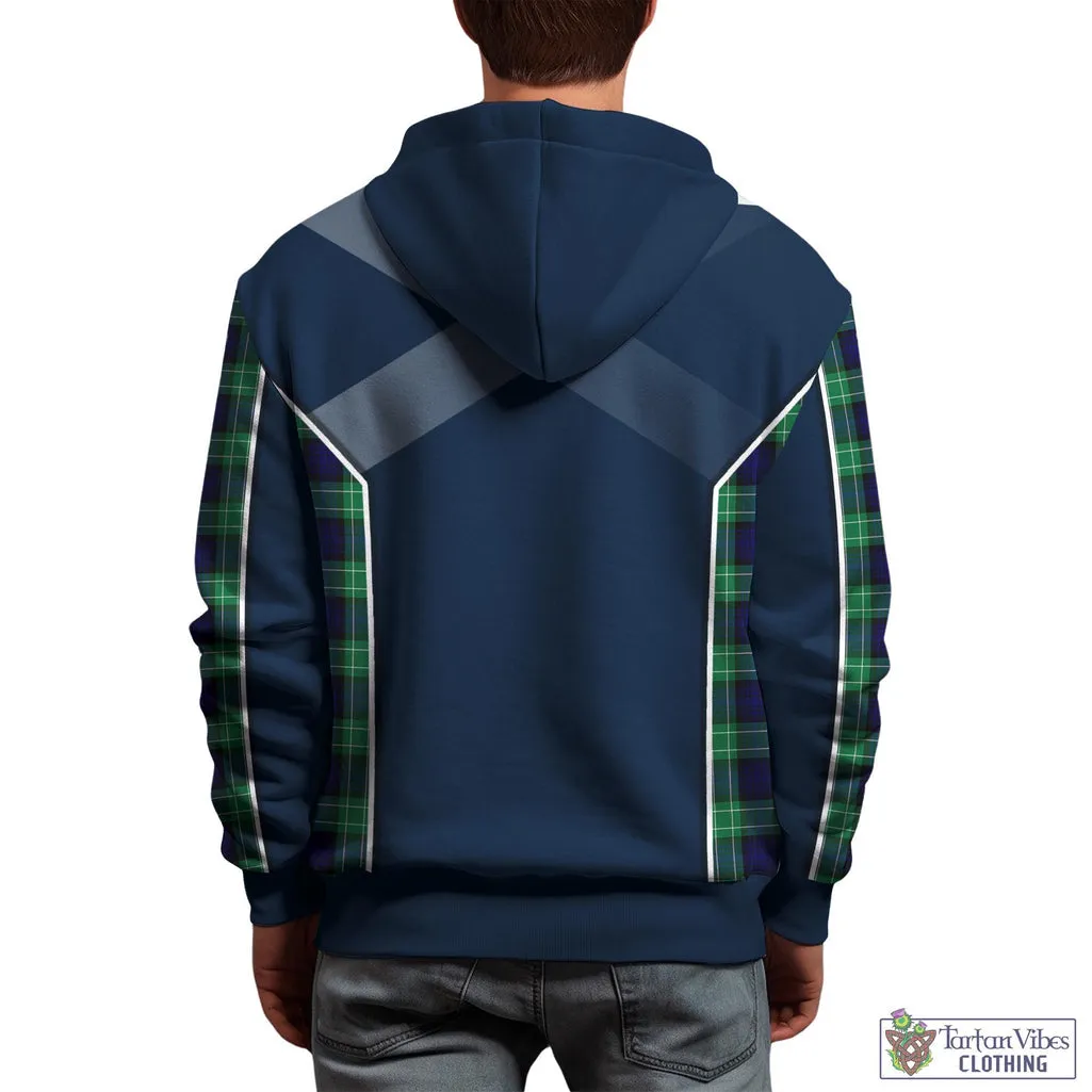 Abercrombie Tartan Hoodie with Family Crest and Scottish Thistle Vibes Sport Style