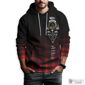 Abernethy Tartan Hoodie Featuring Alba Gu Brath Family Crest Celtic Inspired