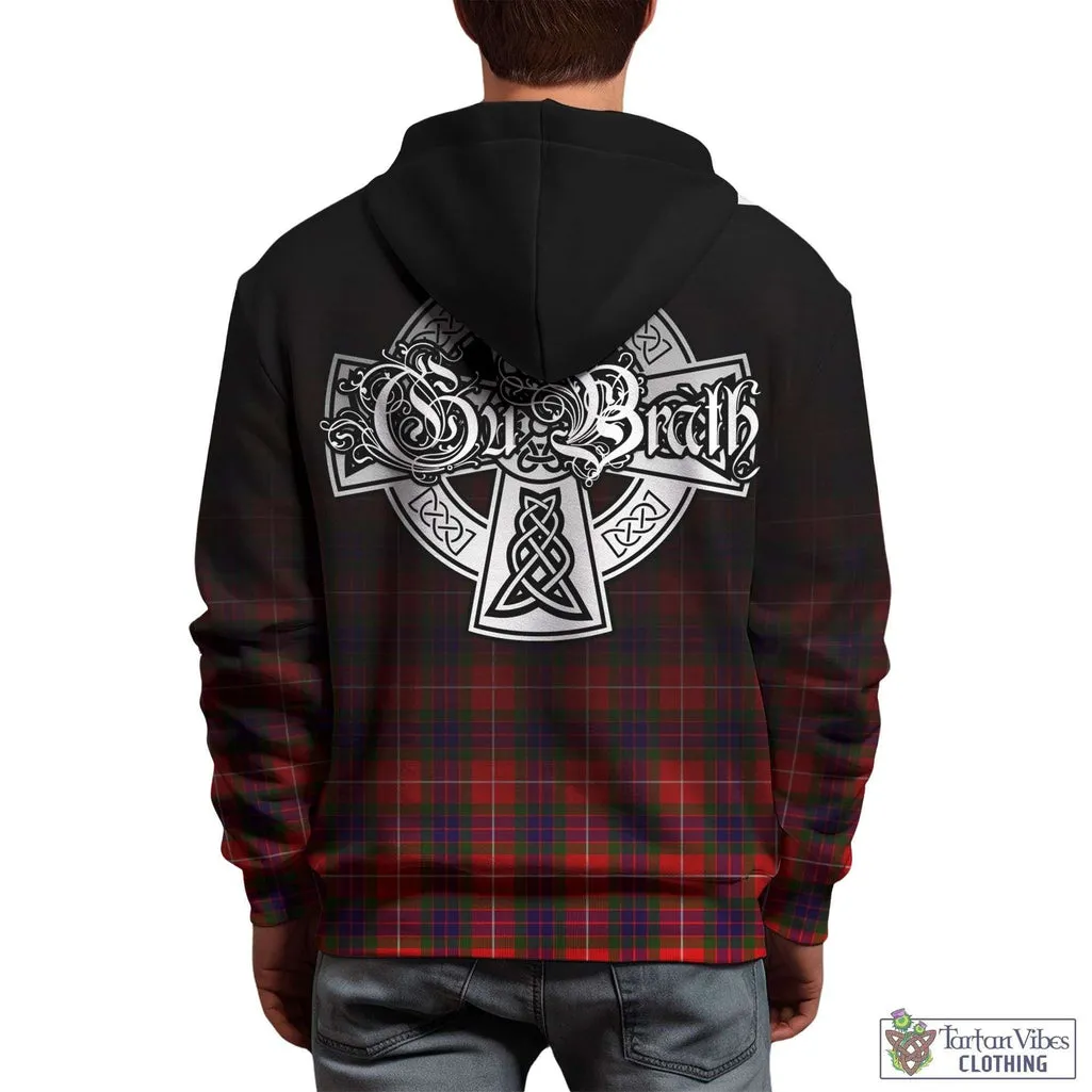 Abernethy Tartan Hoodie Featuring Alba Gu Brath Family Crest Celtic Inspired