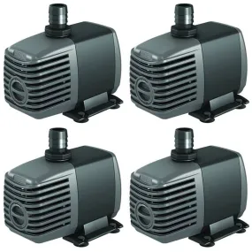 Active Aqua 400 GPH Submersible Indoor/Outdoor Aquarium Water Pump (4 Pack)