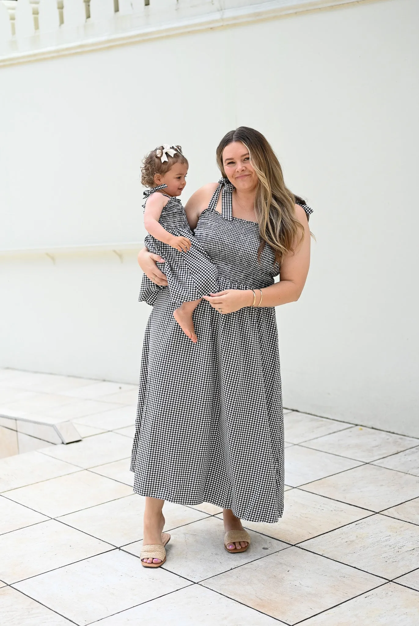 Aella Dress - MAMA - Black Gingham