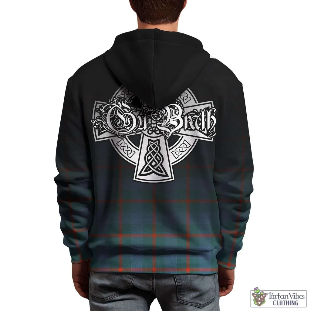 Agnew Ancient Tartan Hoodie Featuring Alba Gu Brath Family Crest Celtic Inspired