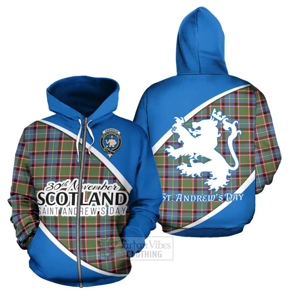 Aikenhead Family Crest Tartan Hoodie Celebrate Saint Andrew's Day in Style