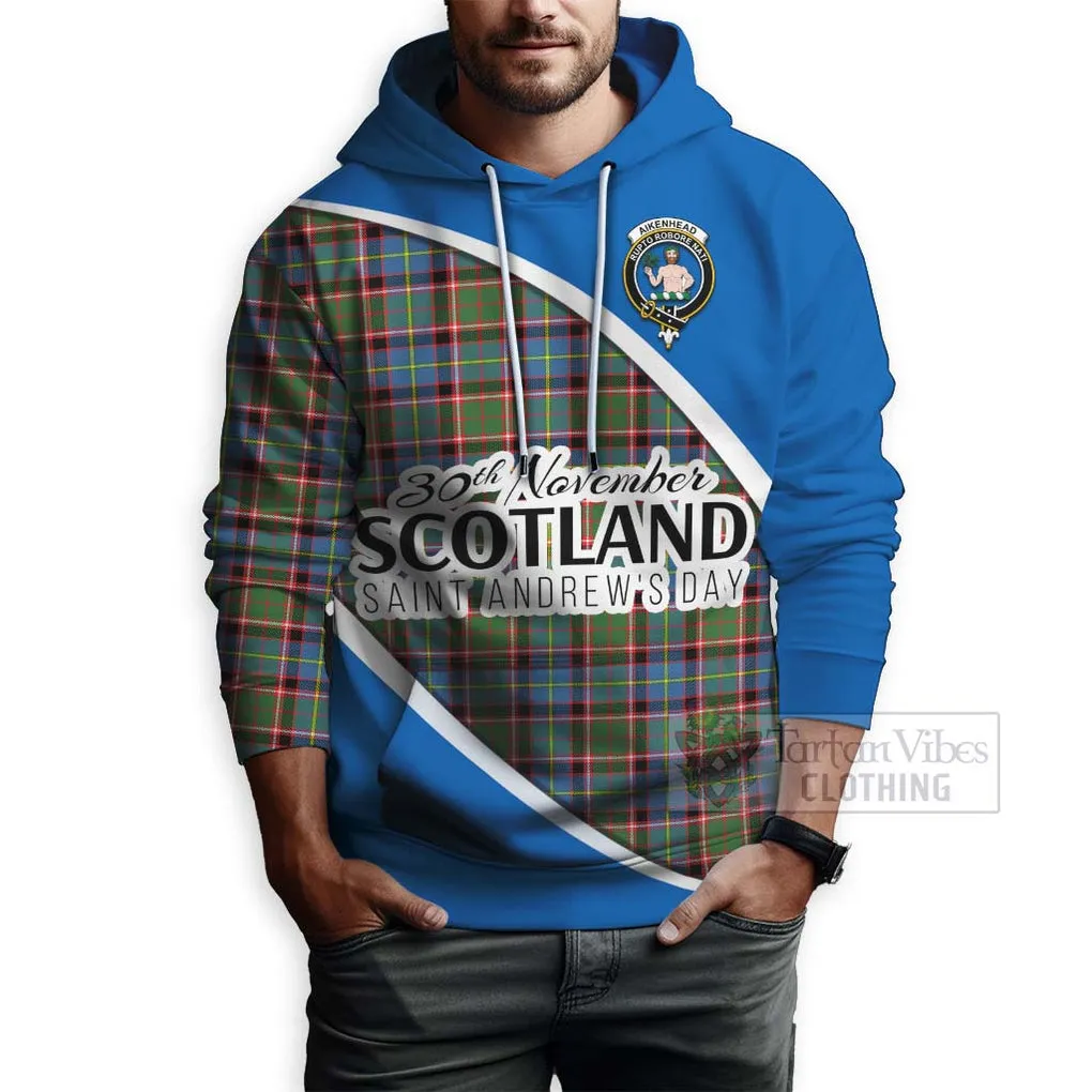 Aikenhead Family Crest Tartan Hoodie Celebrate Saint Andrew's Day in Style