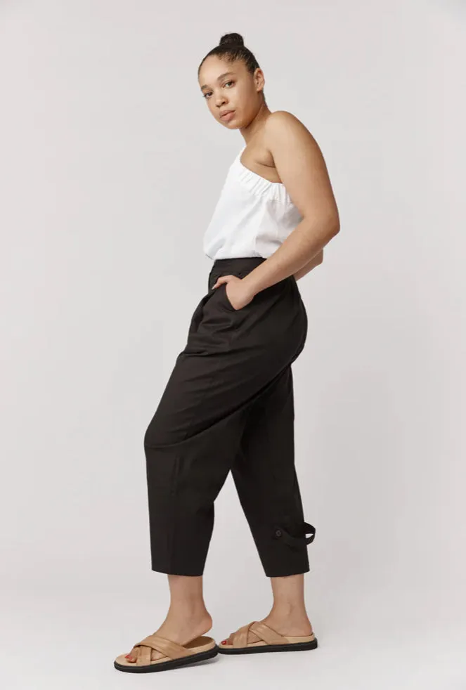 Alkam Marna Paperbag Black Pants