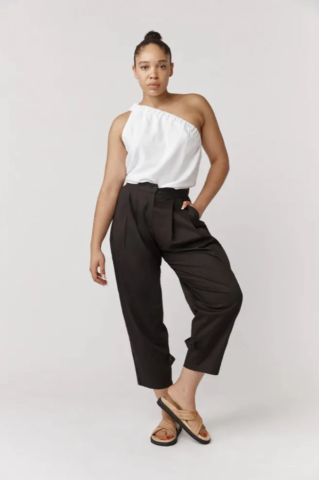 Alkam Marna Paperbag Black Pants