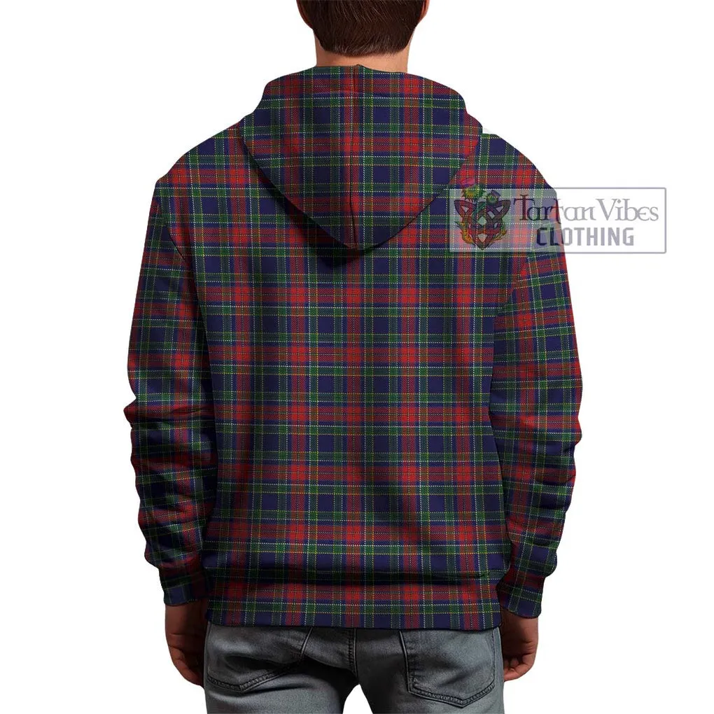 Allison Red Tartan Hoodie with Family Crest DNA In Me Style