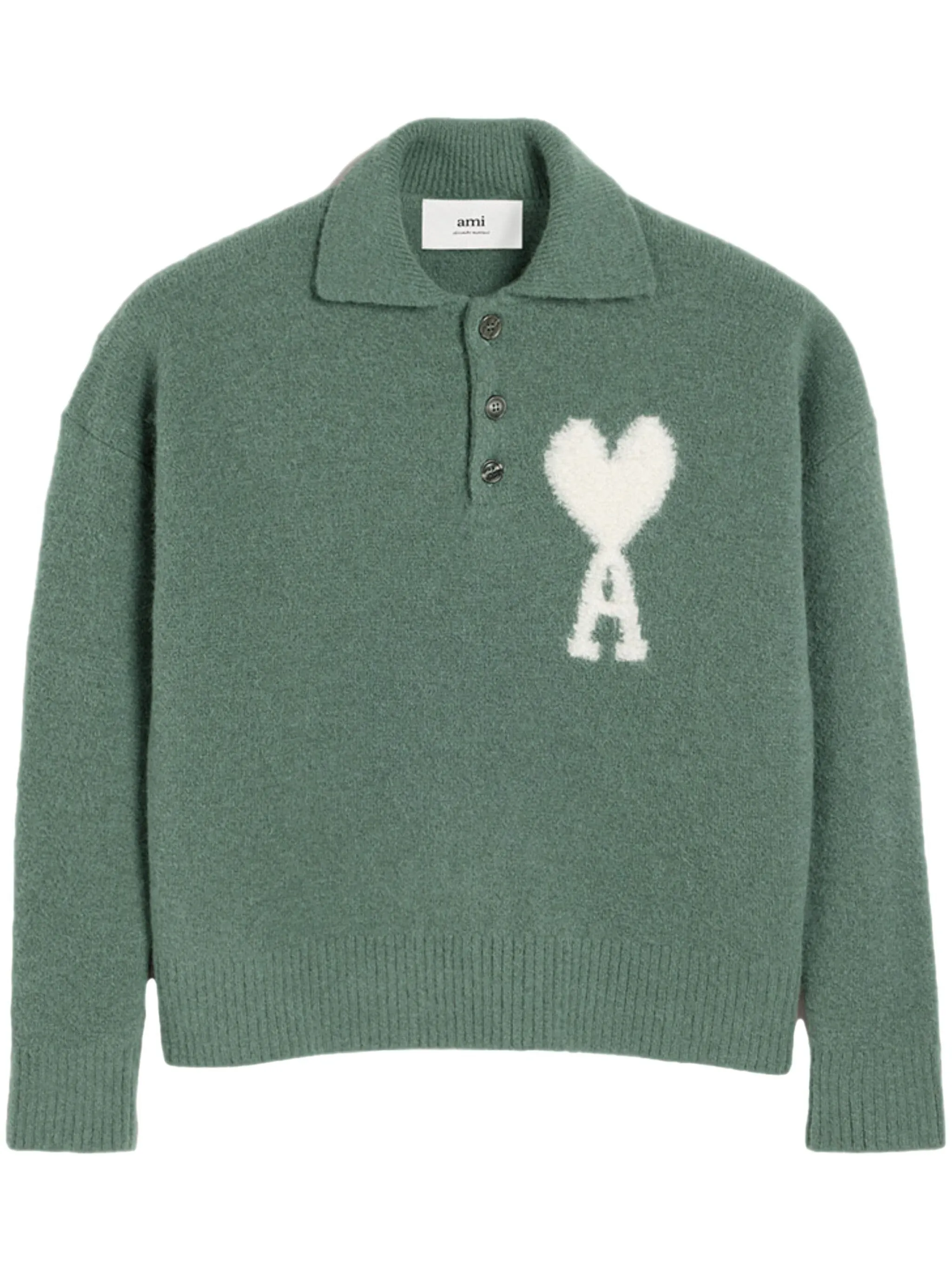 AMI - ADC Polo Sweater Antique Clay