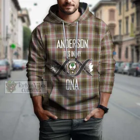 Anderson Dress Tartan Hoodie with Family Crest DNA In Me Style