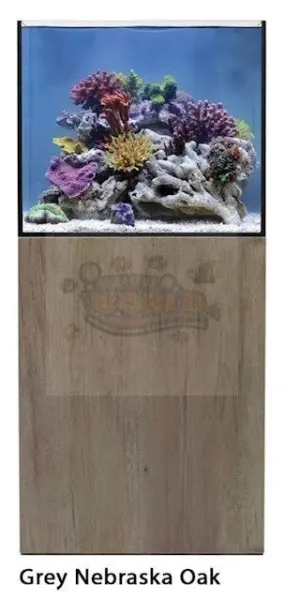 Aqua One ReefSys 180 Aquarium and Cabinet - Grey Nebraska Oak