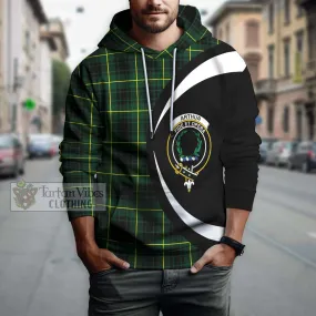 Arthur Modern Tartan Hoodie with Family Crest Circle Style