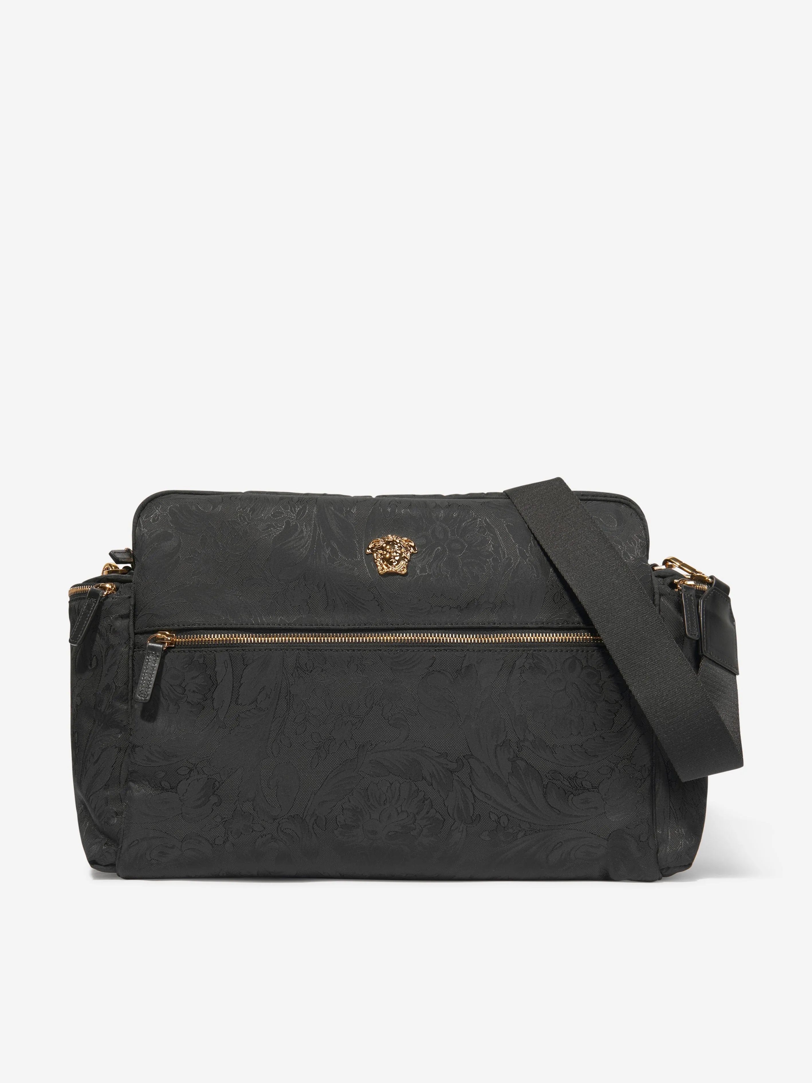 Baby Barocco Logo Changing Bag in Black