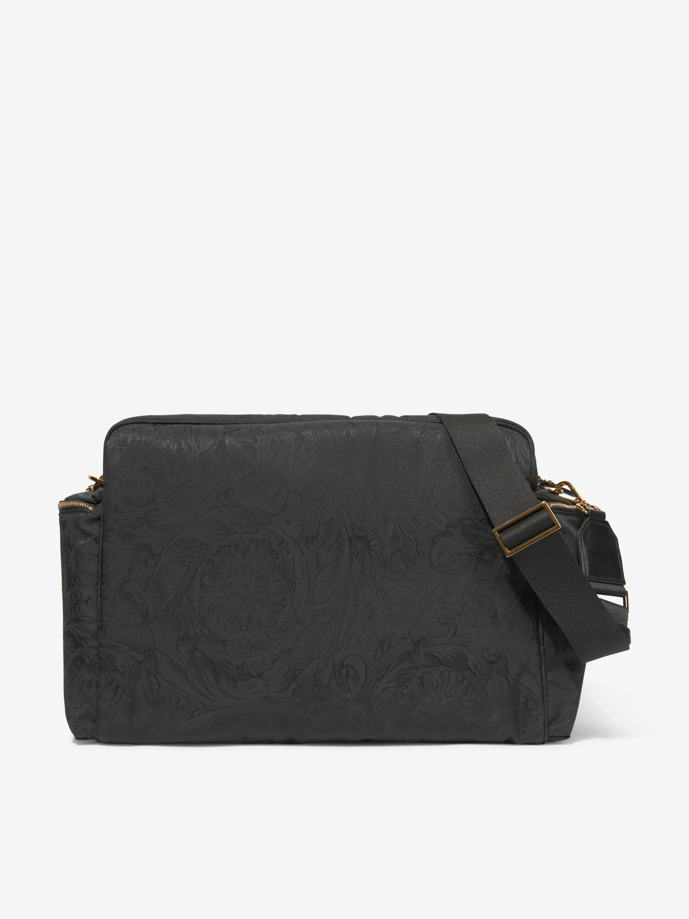 Baby Barocco Logo Changing Bag in Black