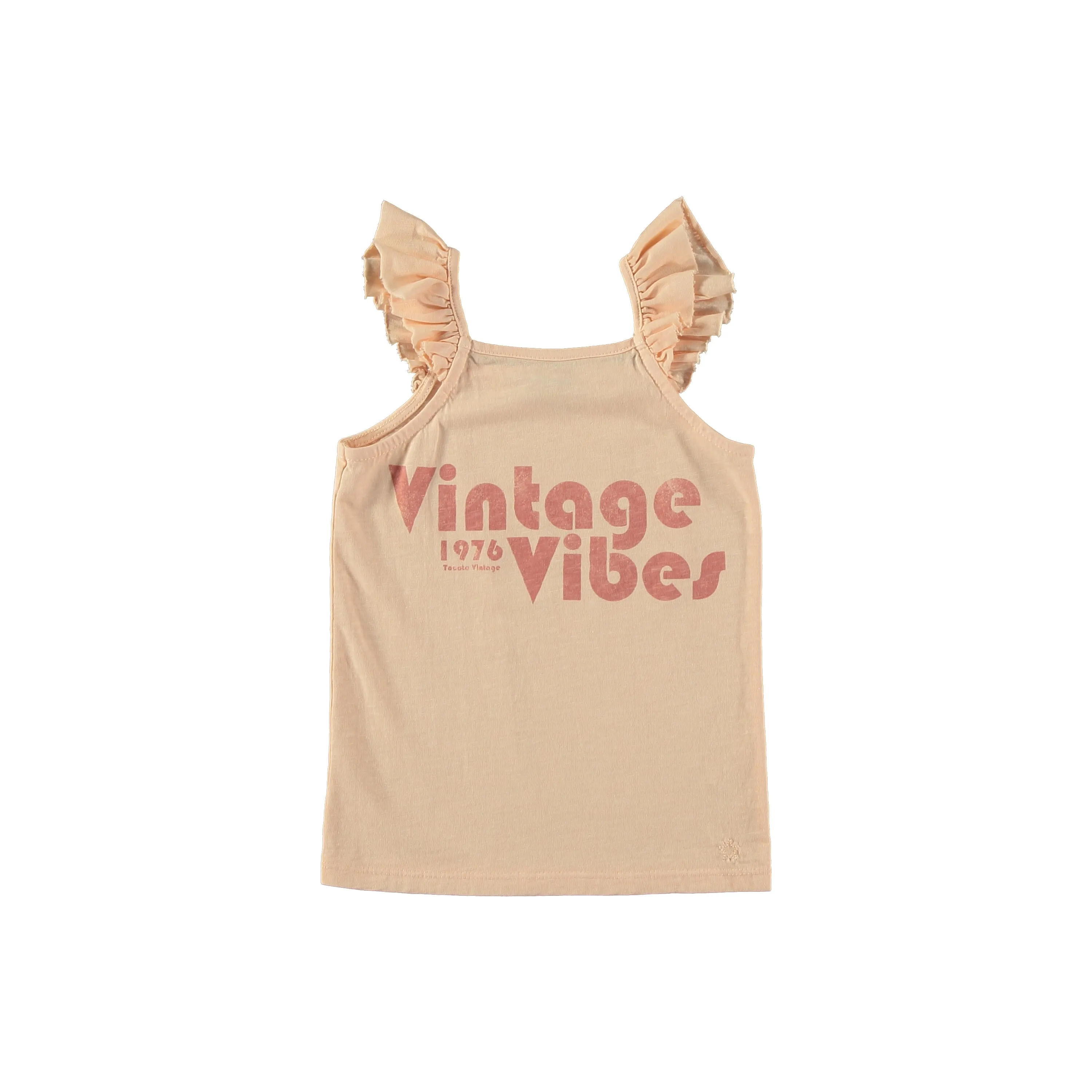 Baby Pink Tocoto Vibes Ruffled Tank Top