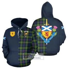 Bailey Modern Tartan Hoodie Alba with Scottish Lion Royal Arm Half Style