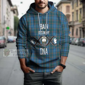 Bain Tartan Hoodie with Family Crest DNA In Me Style