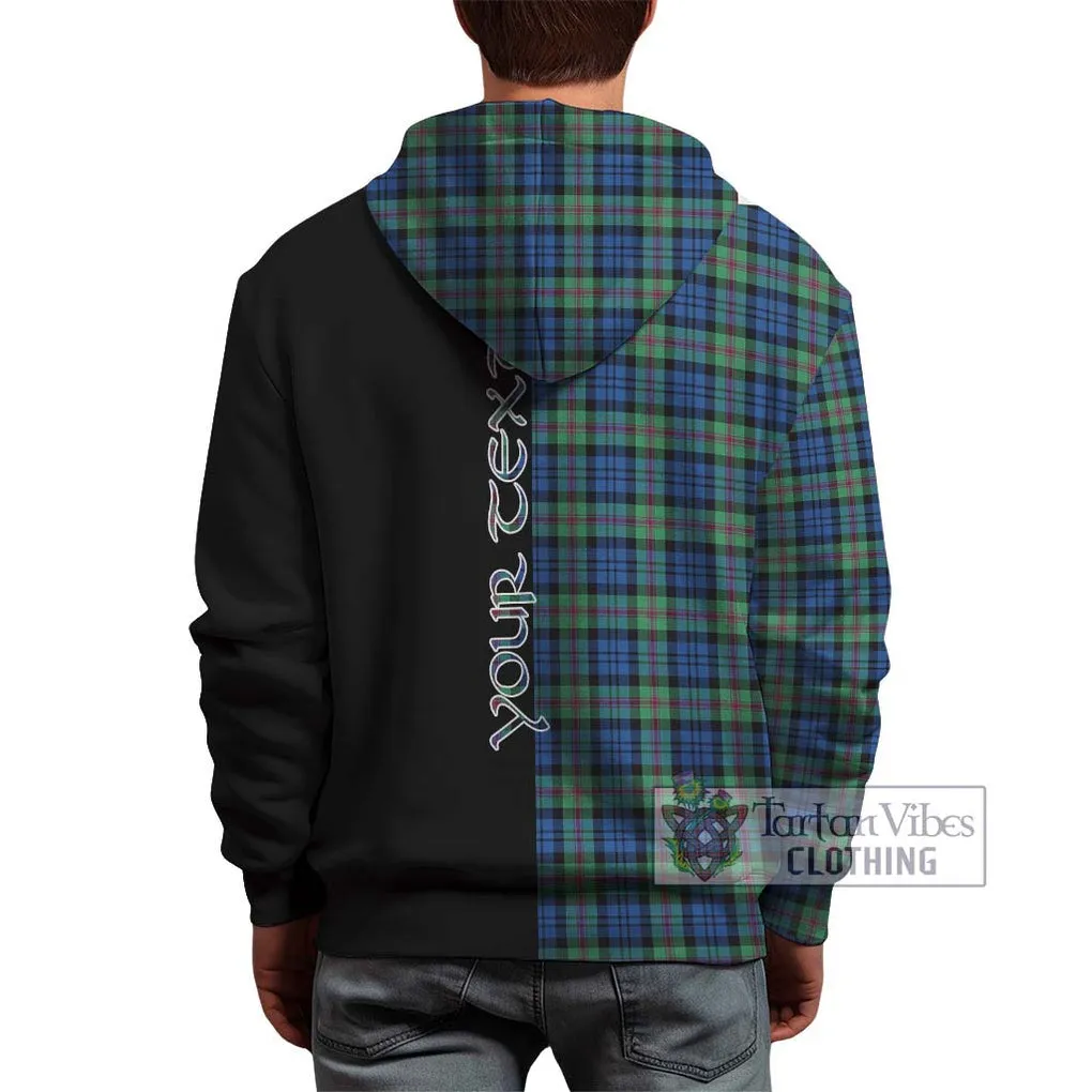 Baird Ancient Tartan Hoodie with Family Crest and Half Of Me Style