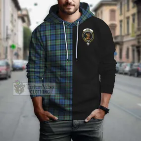 Baird Ancient Tartan Hoodie with Family Crest and Half Of Me Style