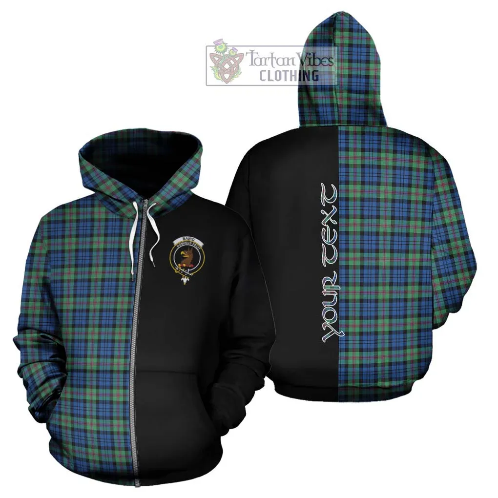 Baird Ancient Tartan Hoodie with Family Crest and Half Of Me Style