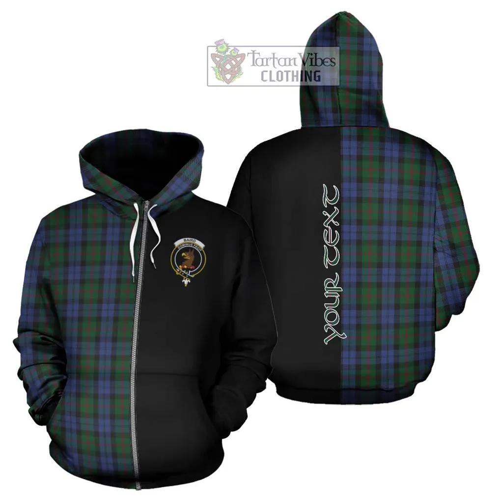 Baird Tartan Hoodie with Family Crest and Half Of Me Style