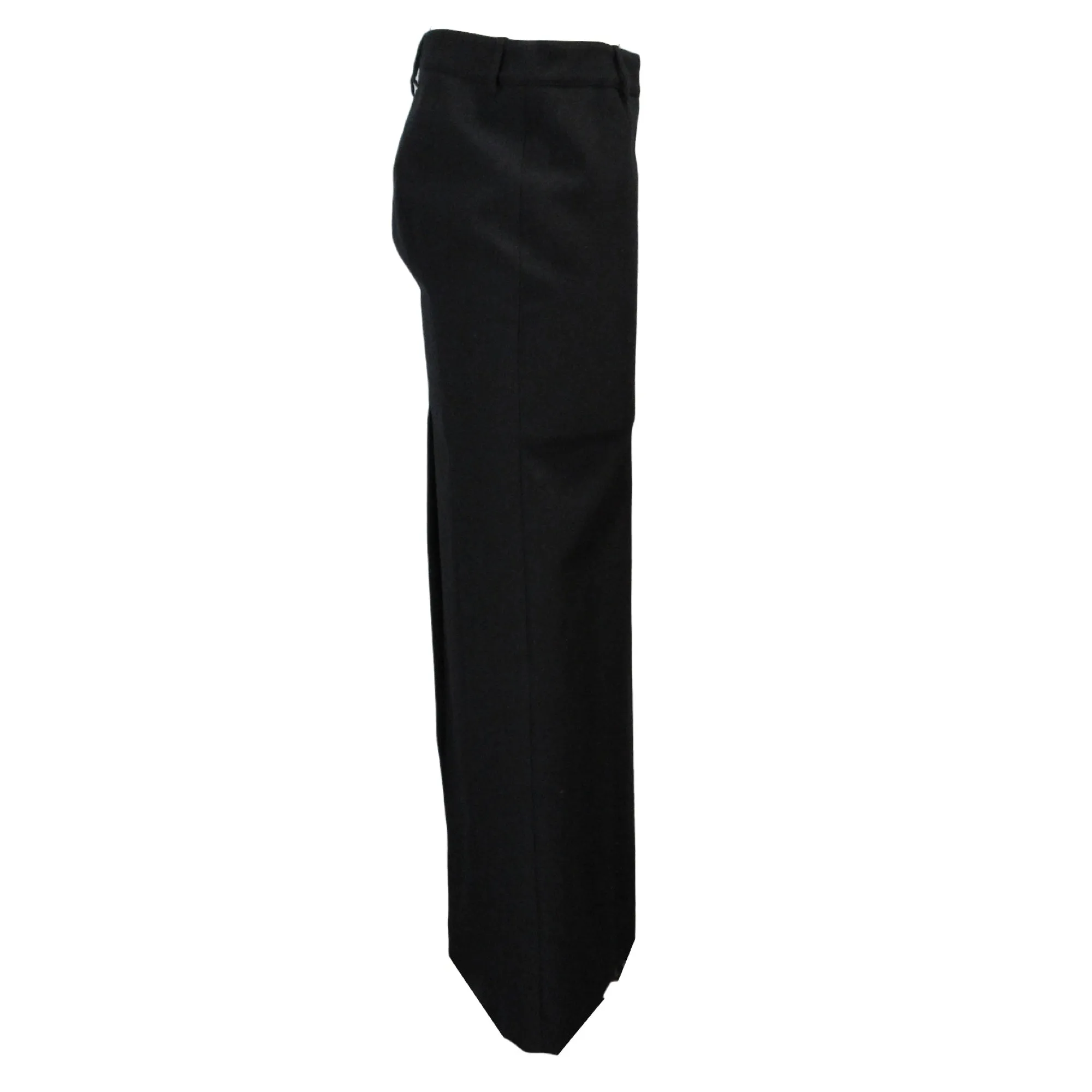 Balenciaga Black 2022 Maxi Tube Wool Skirt With Slit