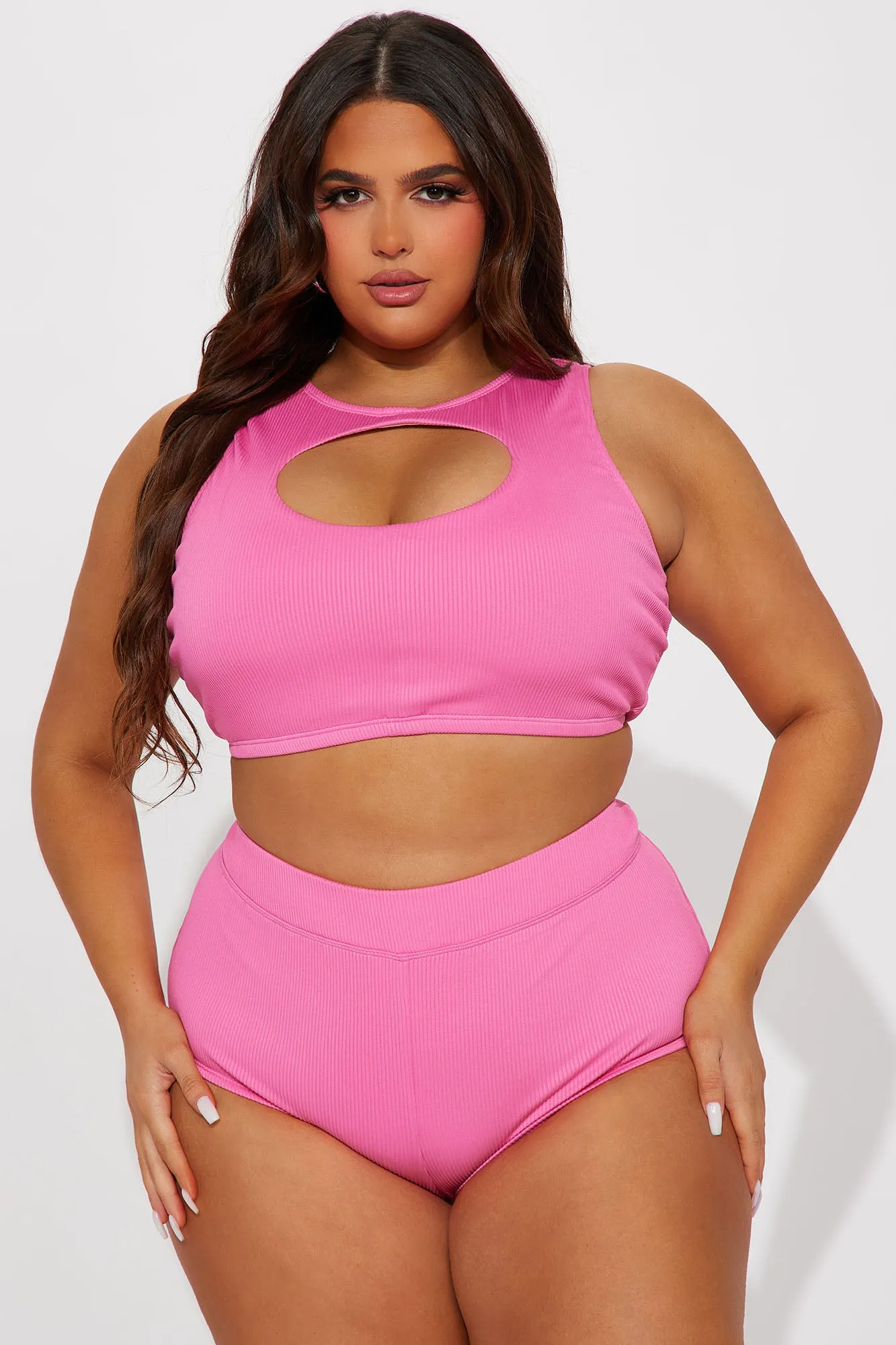 Beach All Day 2 Piece Boyshort Bikini - Pink