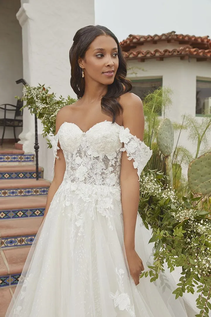 Beloved Bridal B372 Astley Wedding Dress by Casablanca Bridal Lace Off the Shoulder Ballgown