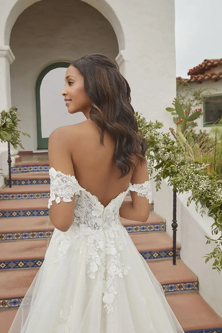 Beloved Bridal B372 Astley Wedding Dress by Casablanca Bridal Lace Off the Shoulder Ballgown