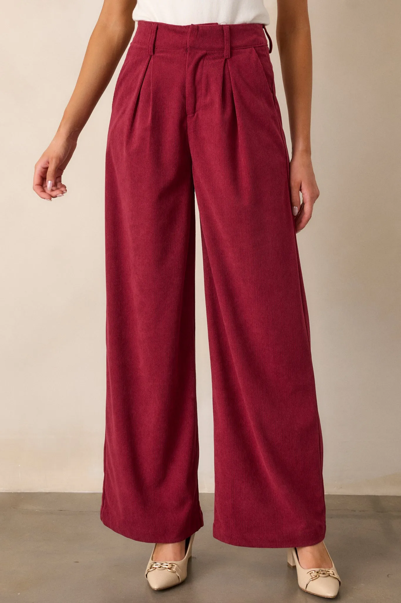 Beyond Bold Cranberry Pants