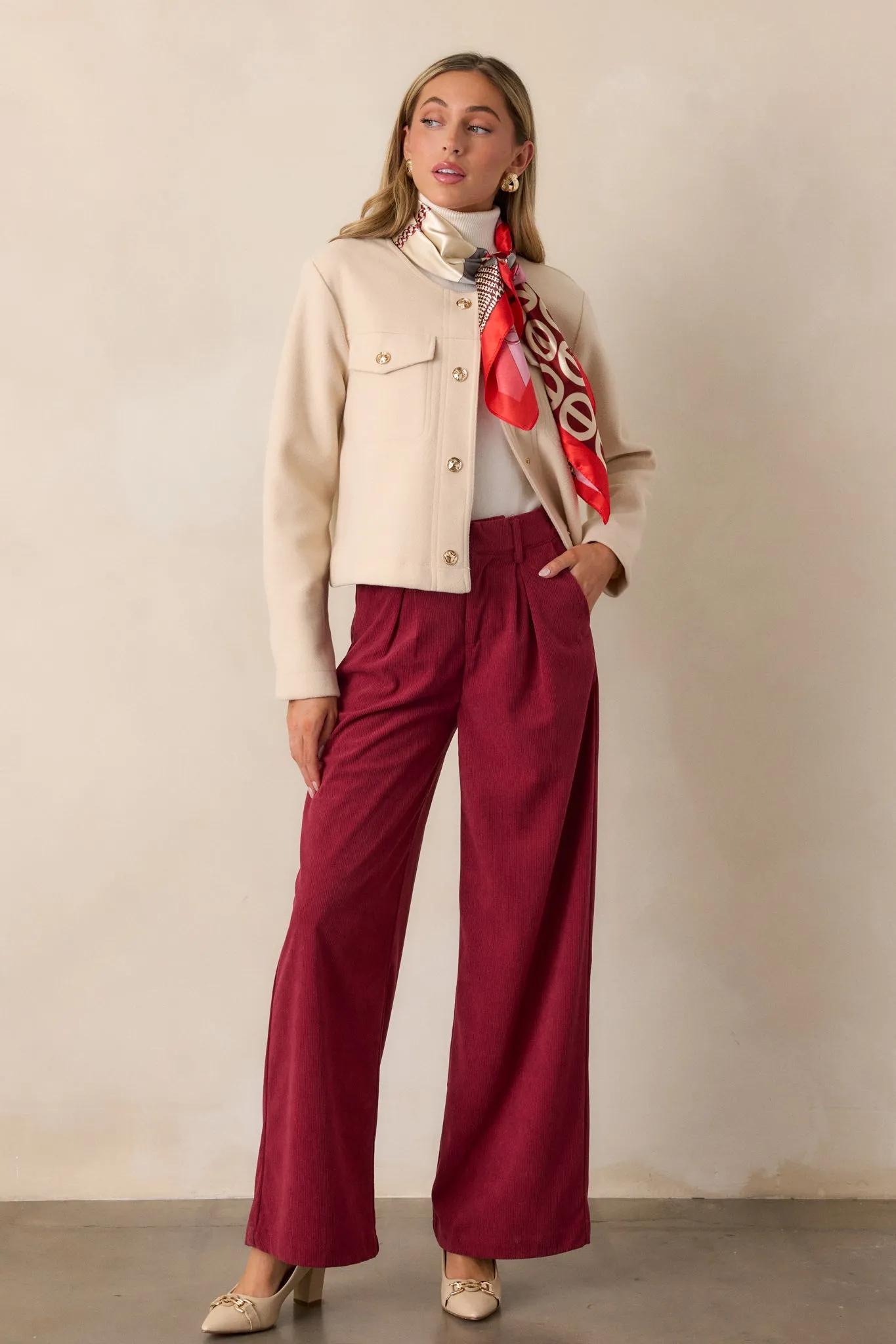 Beyond Bold Cranberry Pants