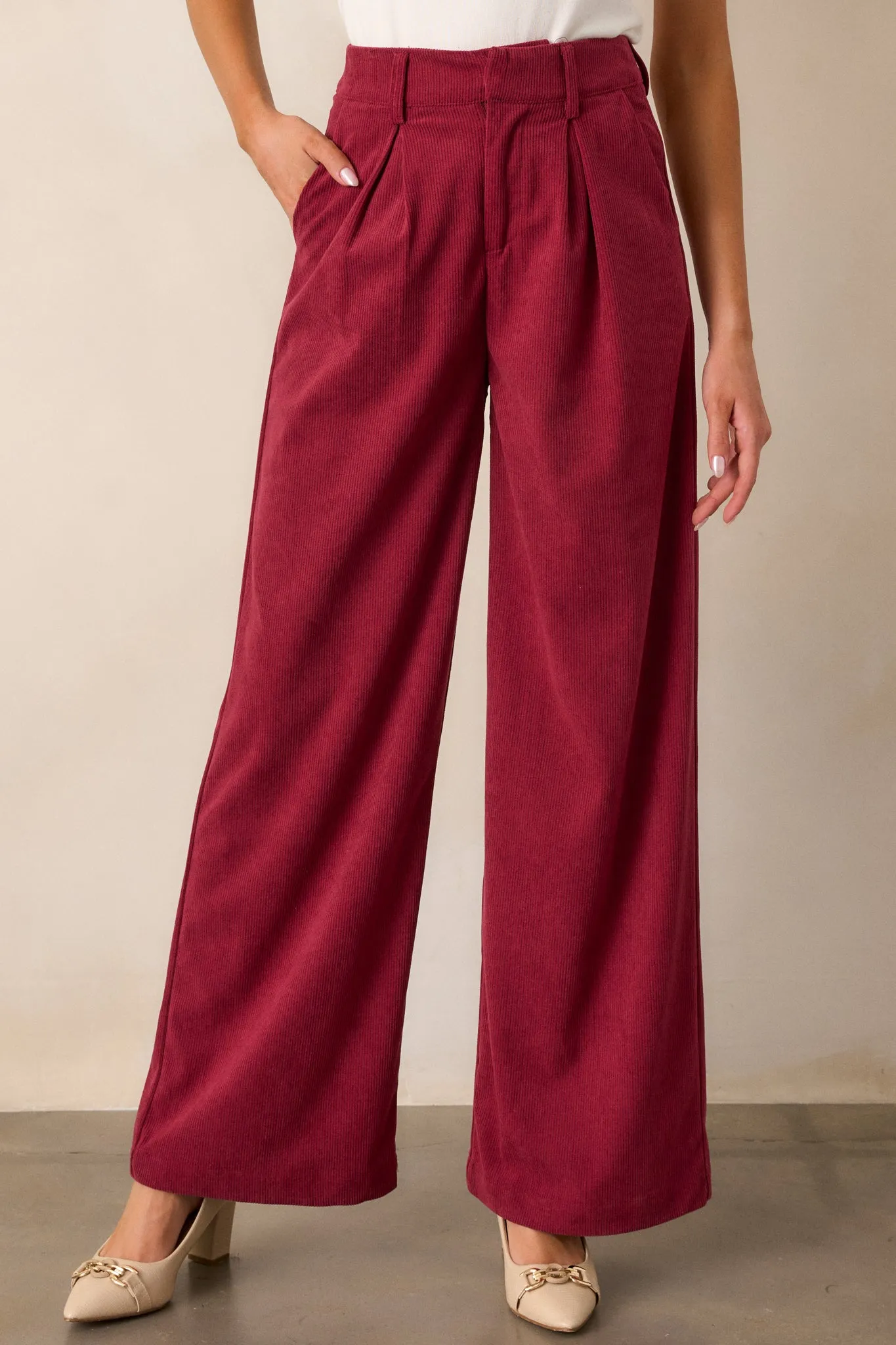 Beyond Bold Cranberry Pants