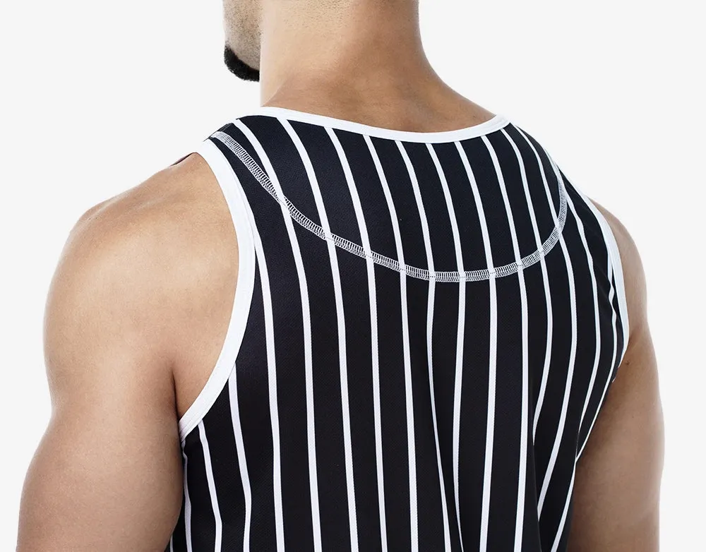 Black Striped Tank Top