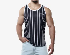 Black Striped Tank Top