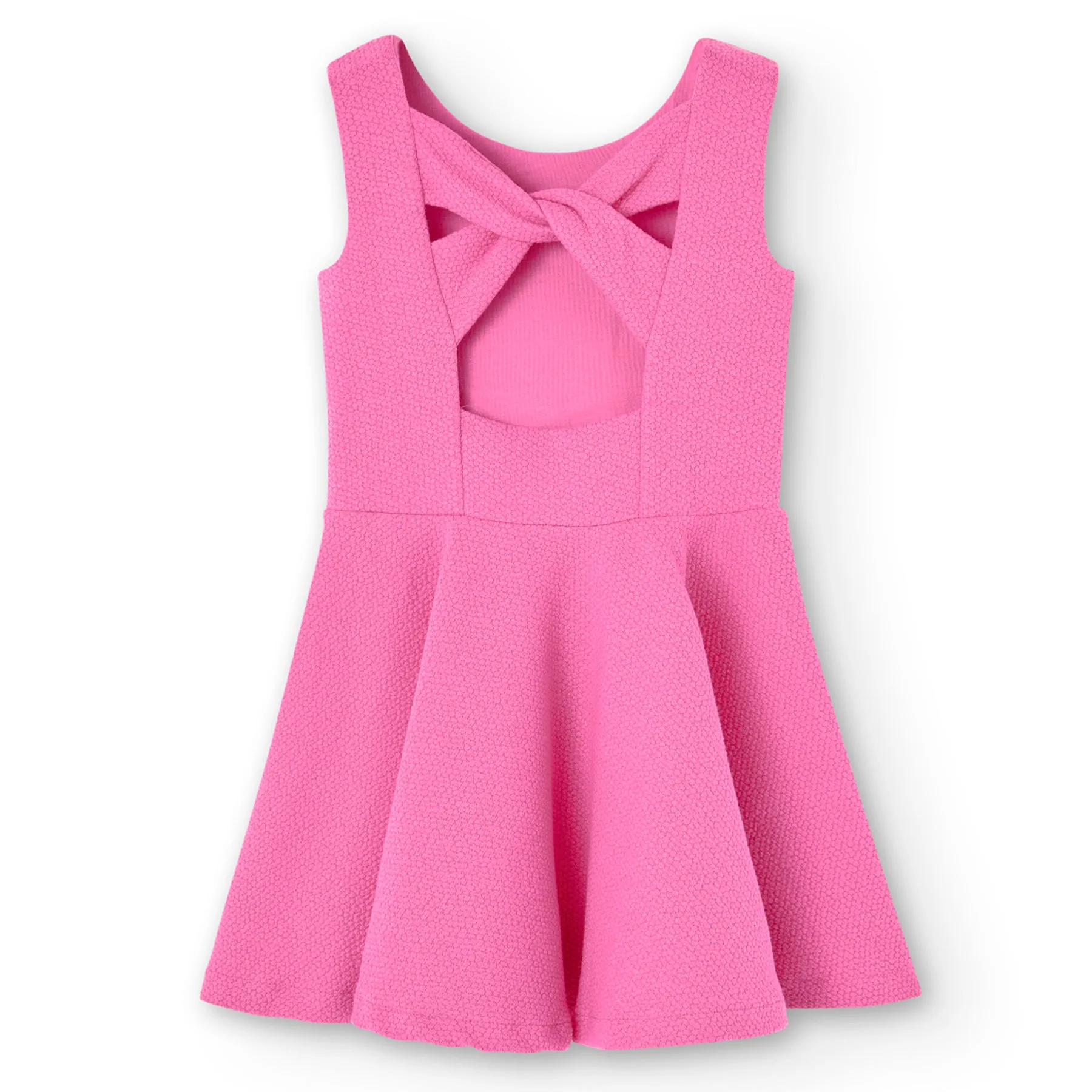 BOB Pink Knit Dress with Open Back