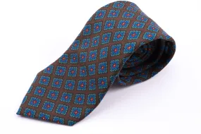 Brown Diamond Wool Challis Tie