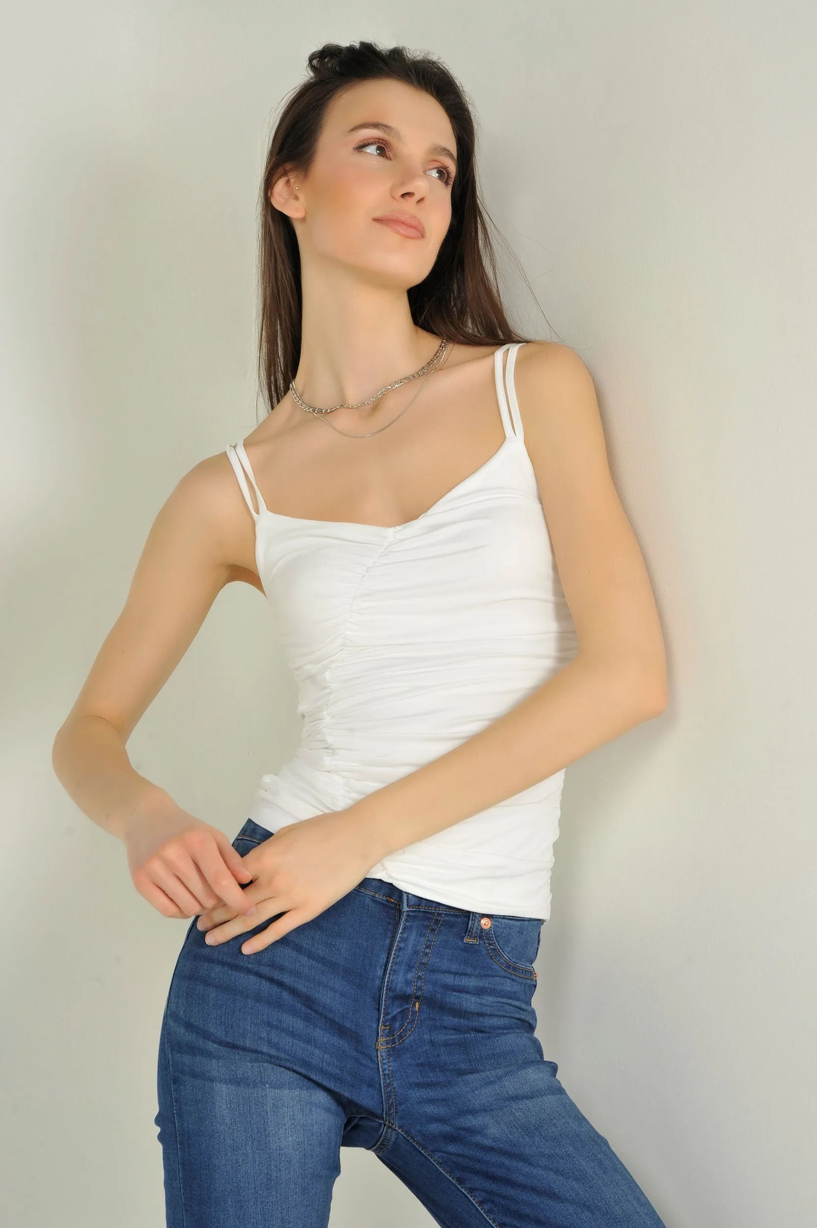 Camisole froncée - LEXIE - (E-B4)