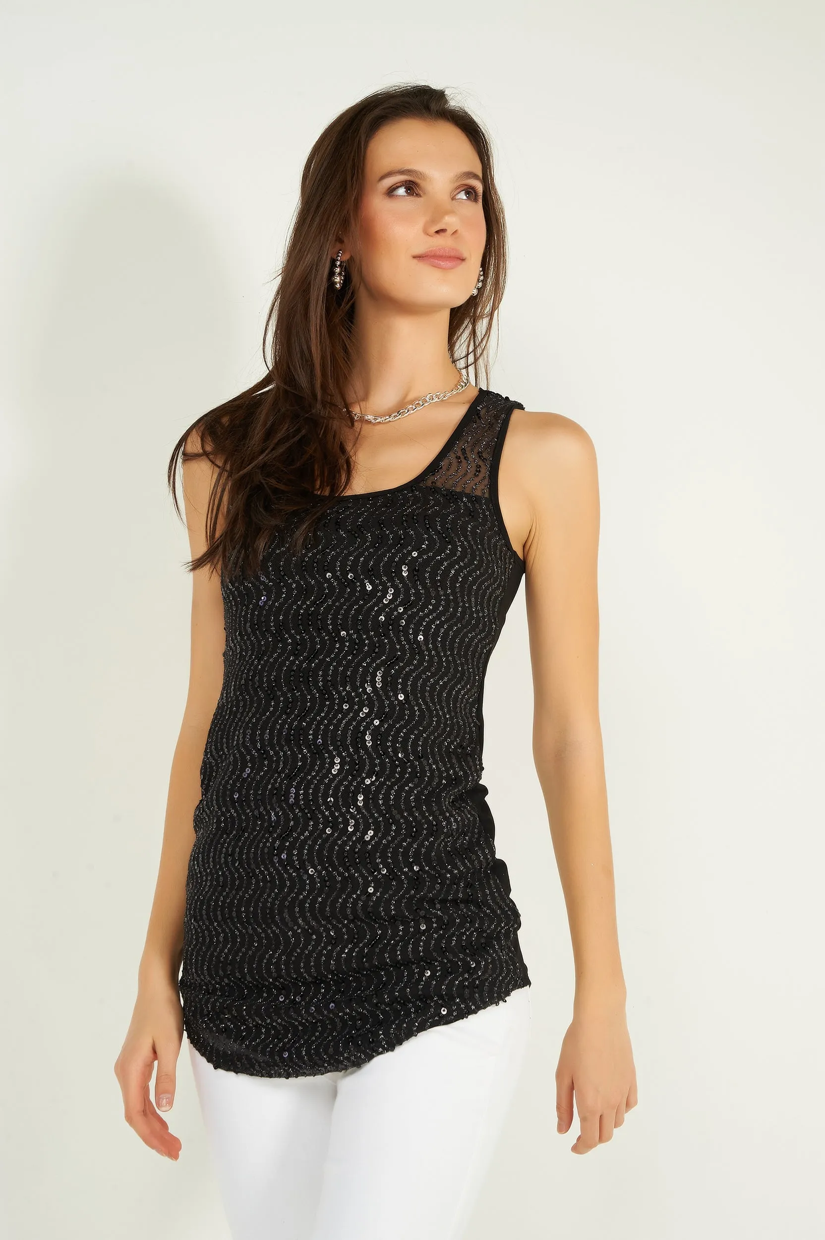 Camisole à paillettes - AMISU-125 - (R-A2)