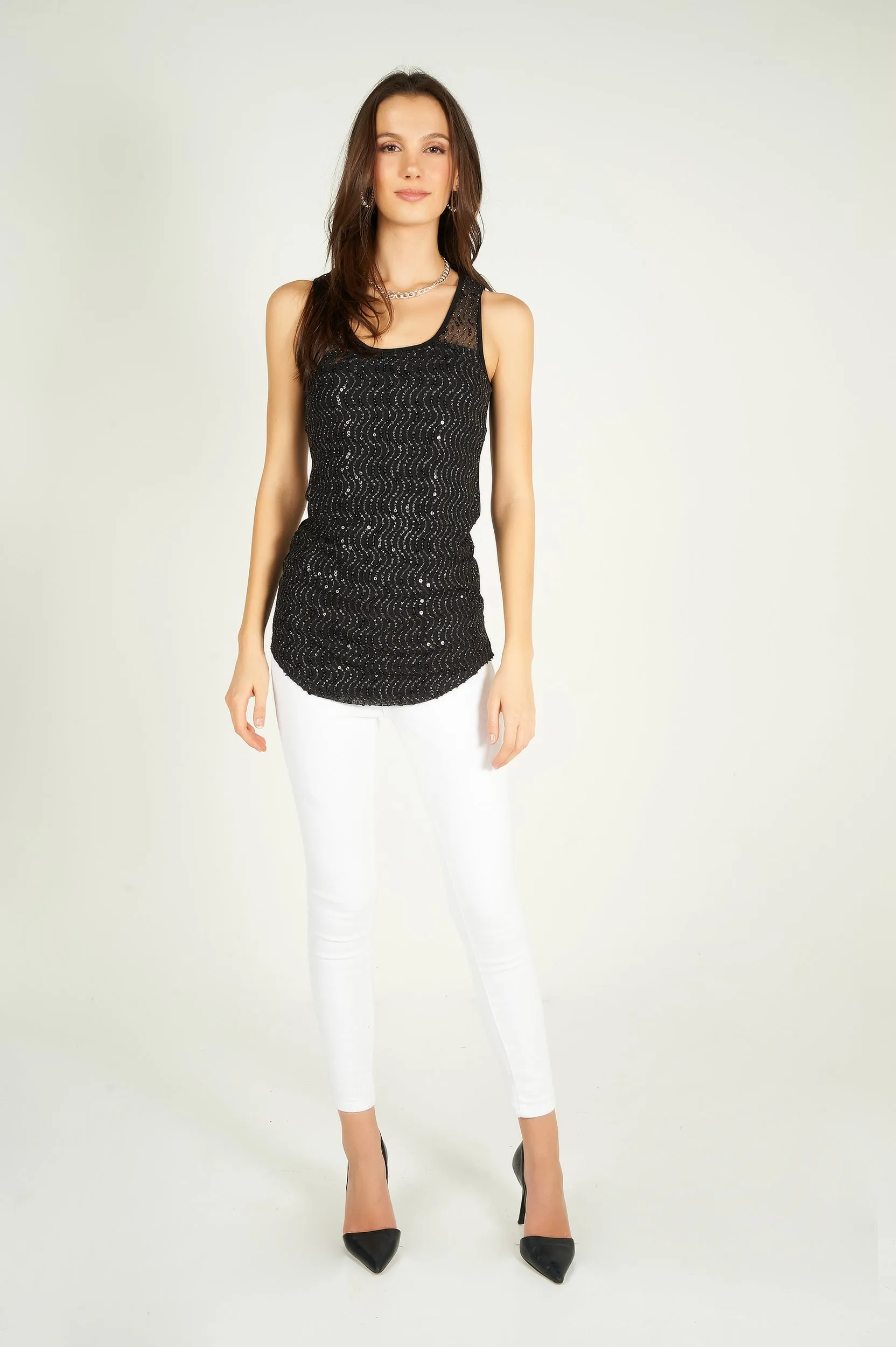 Camisole à paillettes - AMISU-125 - (R-A2)