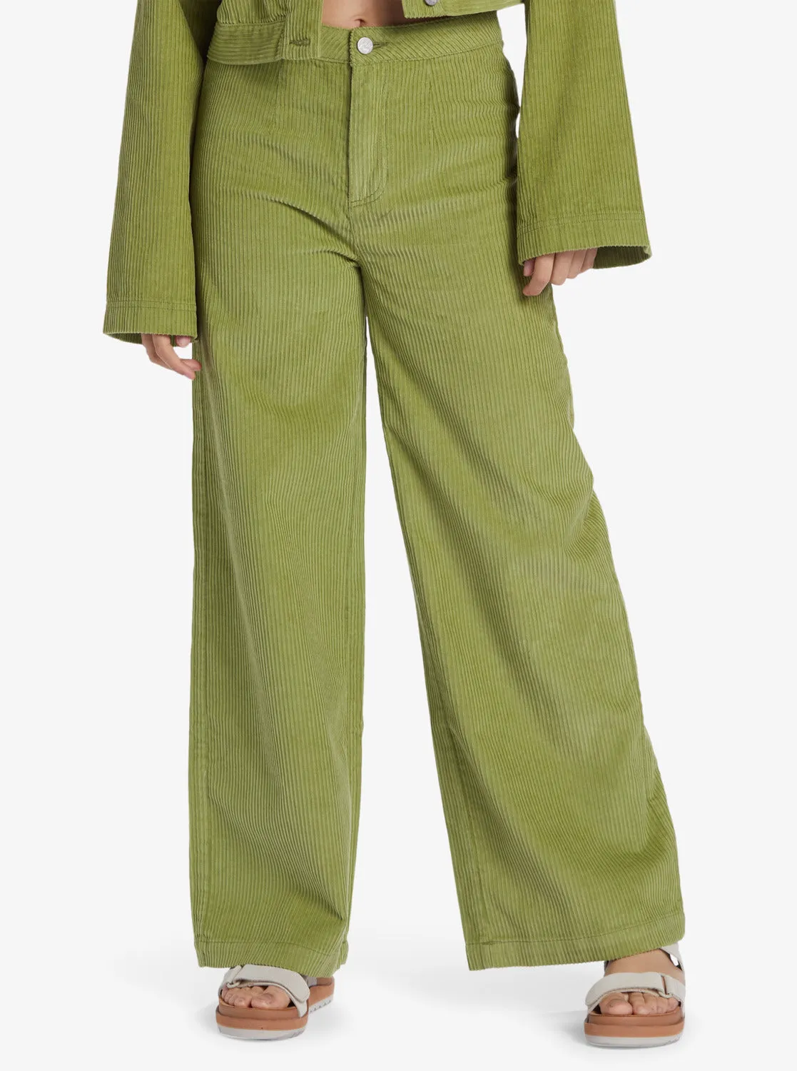 Chloe Kim Corduroy Pants - Iguana