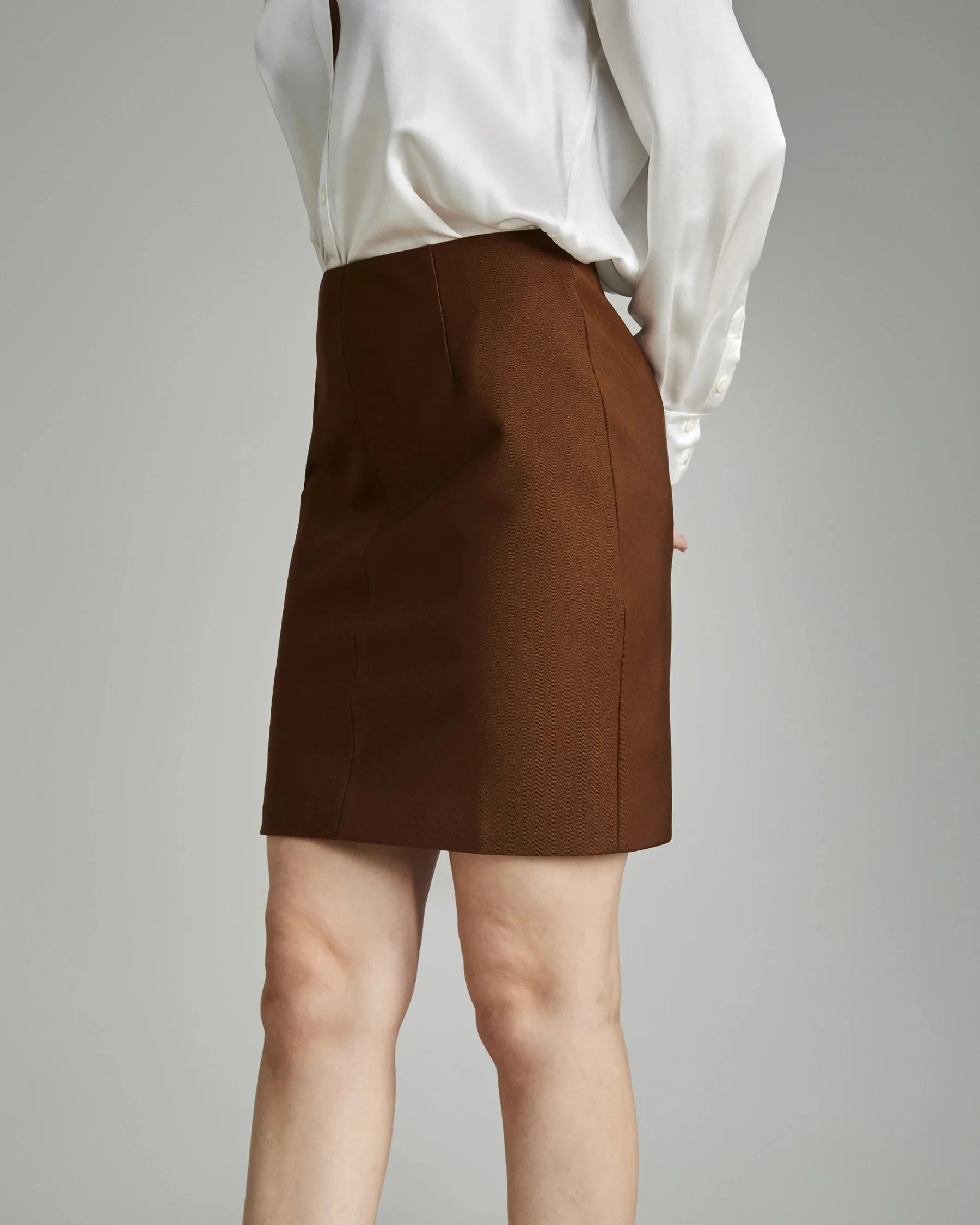 Classic Wool Mini Skirt