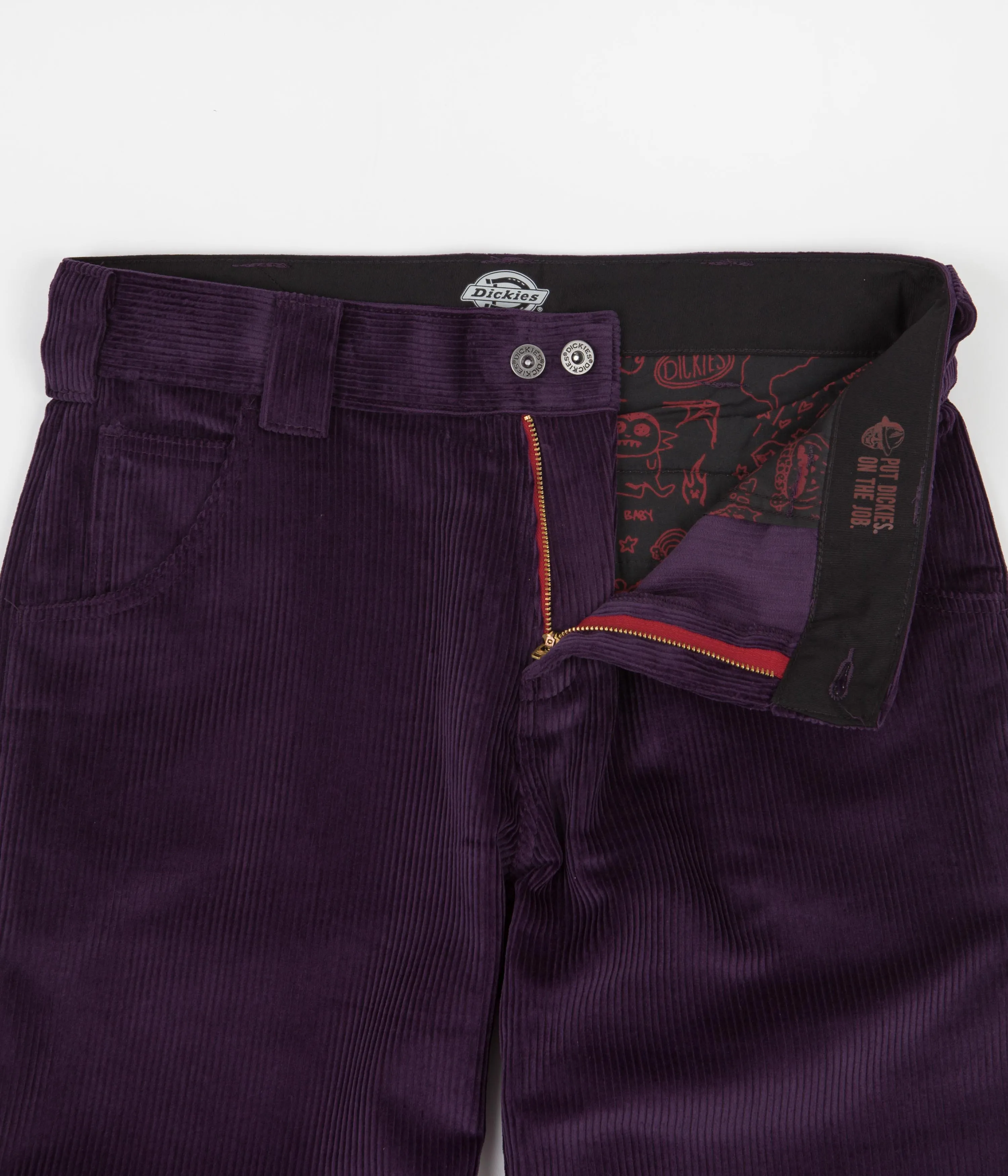 Dickies x Franky Villani Corduroy Double Knee Pants - Goth Grape