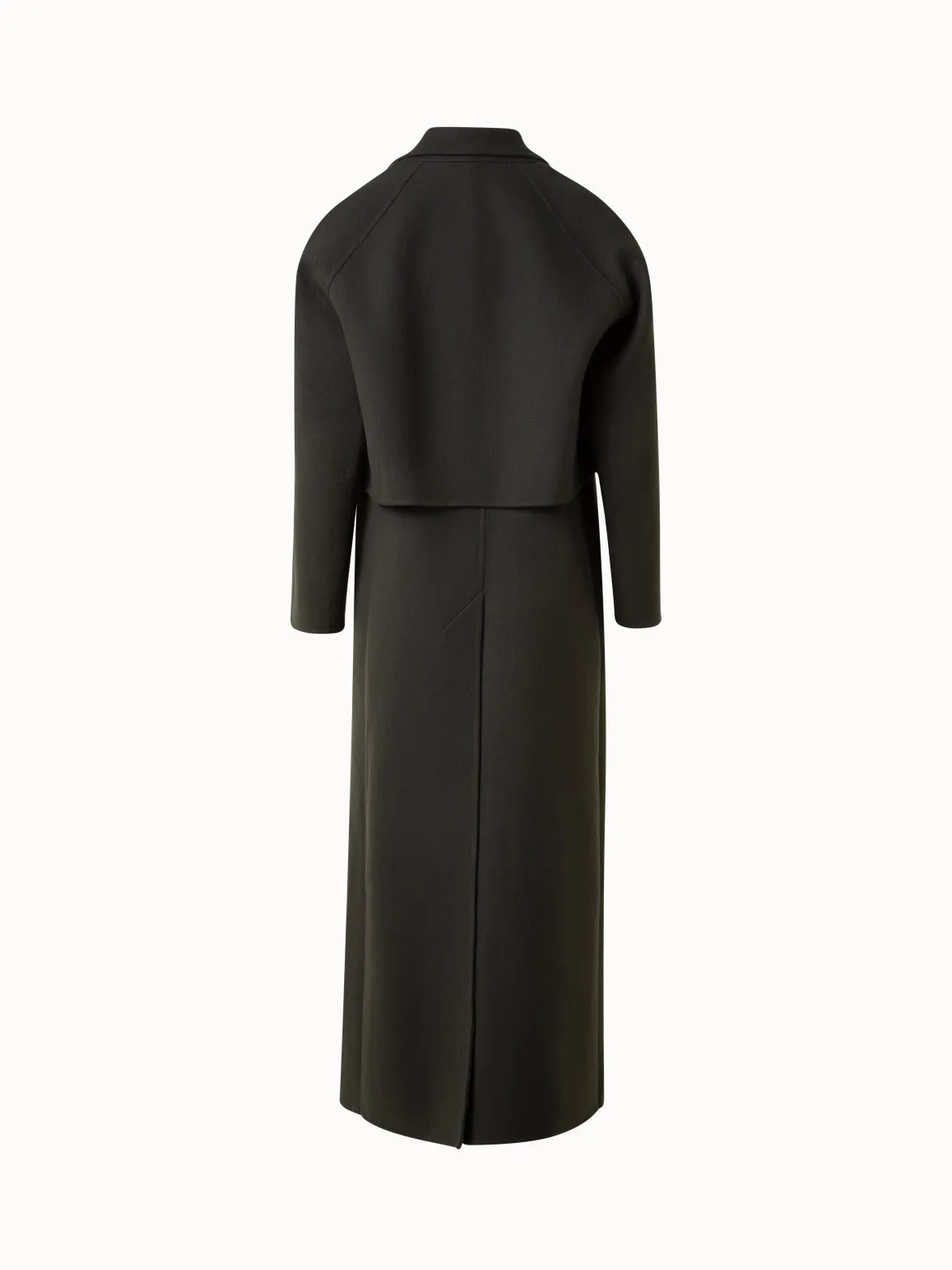 Duo Coat - Wool Cashmere Coat Changeable into Long Vest and Bolero