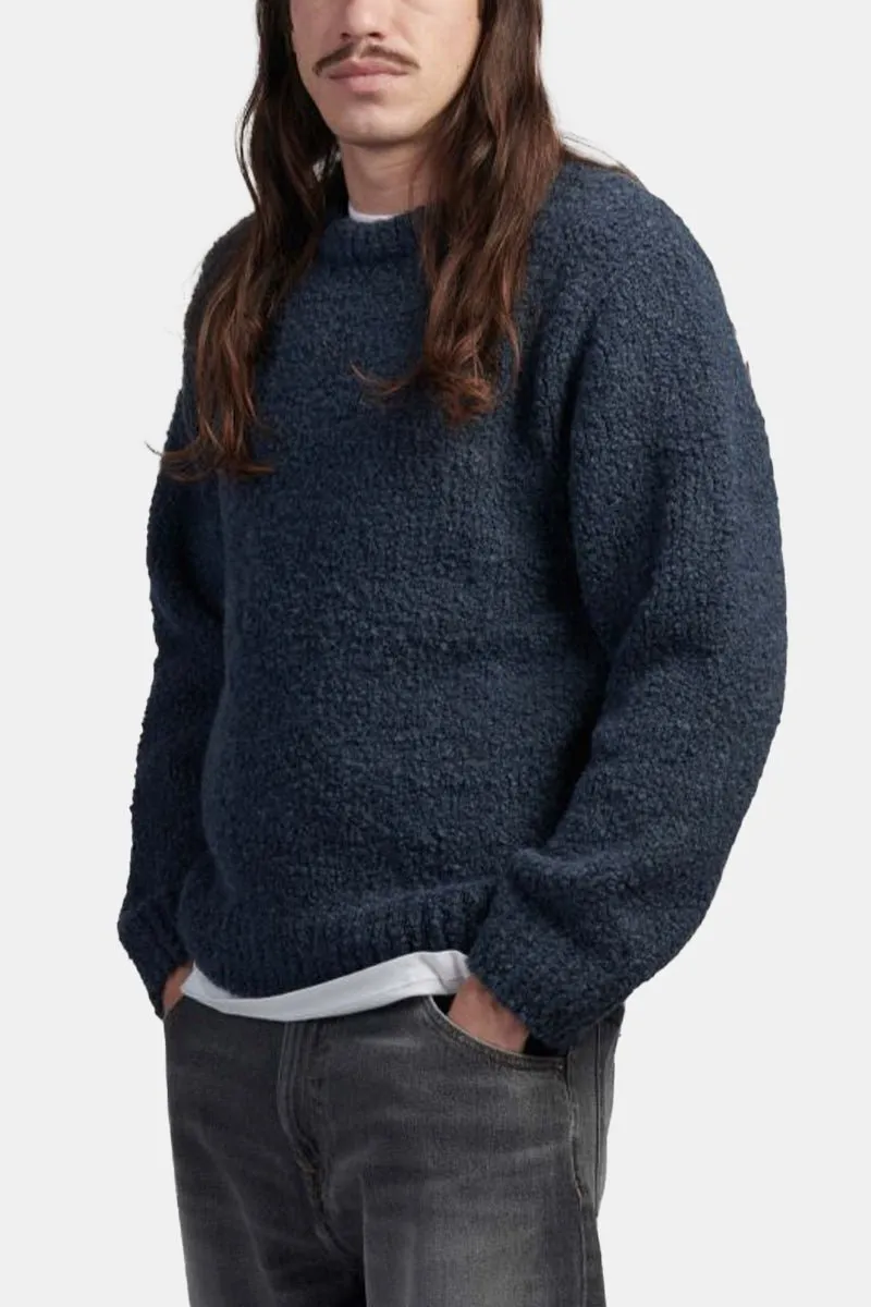 Edwin Dun Textured Sweatshirt (Ink Blue)