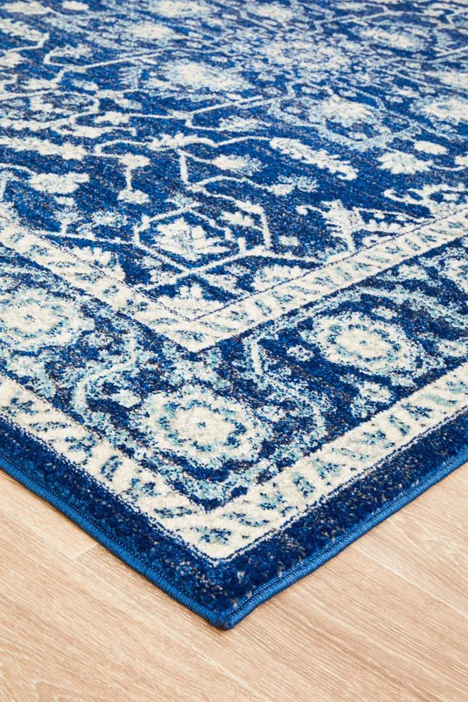 Evoke Release Navy Transitional Rug