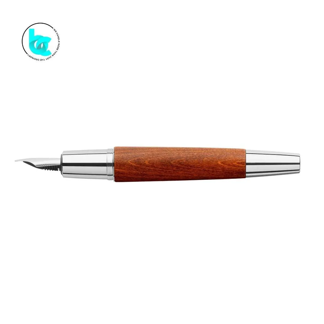 Faber Castell E-motion Fountain Pen - Pearwood Brown