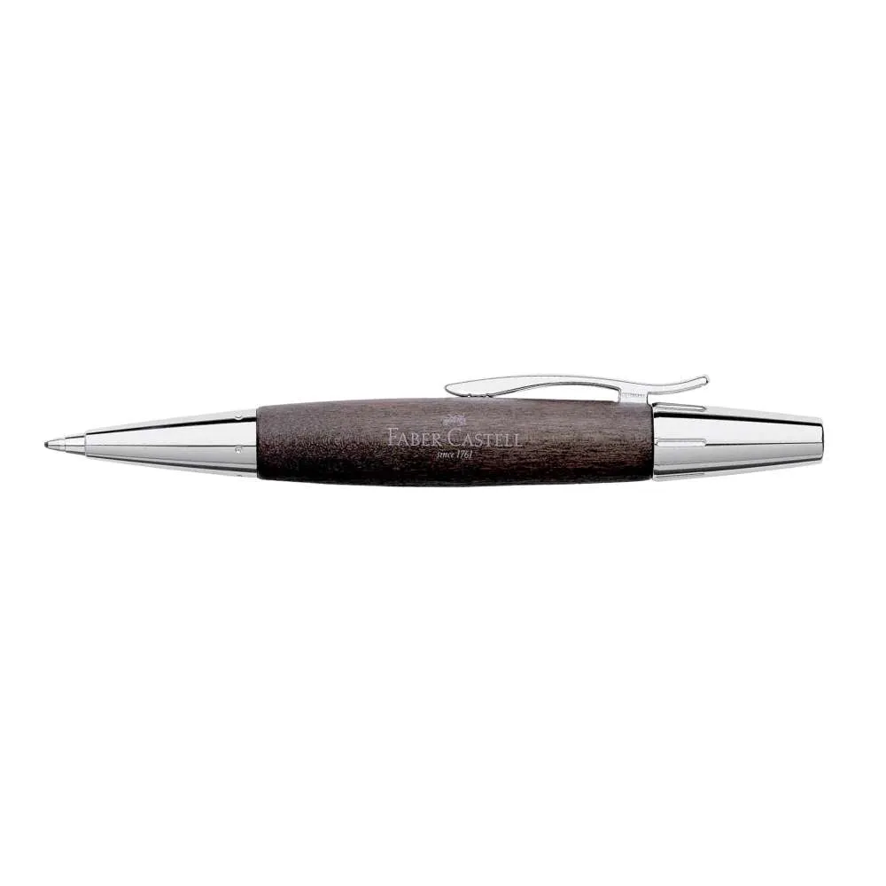 Faber Castell E-motion Twist Ballpoint Pen - Pearwood Black