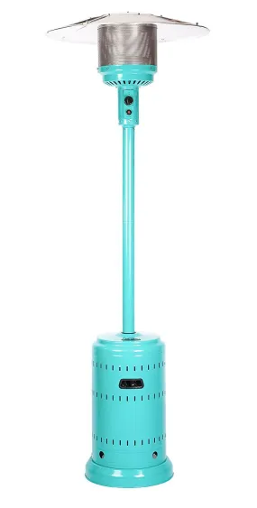 Fire Sense Powder Coated Patio Heater, Aqua Blue