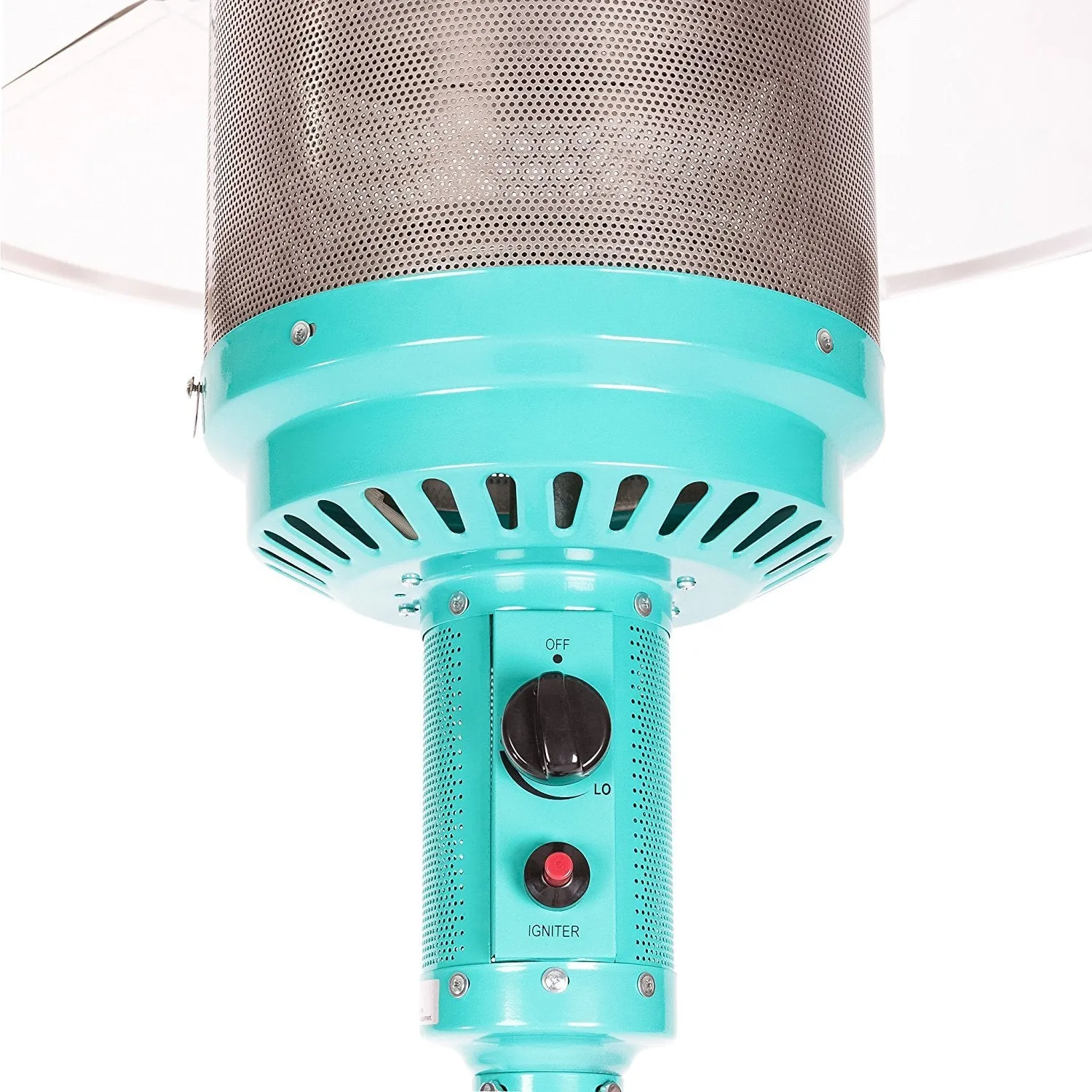 Fire Sense Powder Coated Patio Heater, Aqua Blue