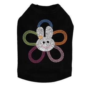 Flower Bunny Rhinestone Dog Tank- Many Colors